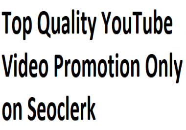 YouTube Video Promotion & Marketing
