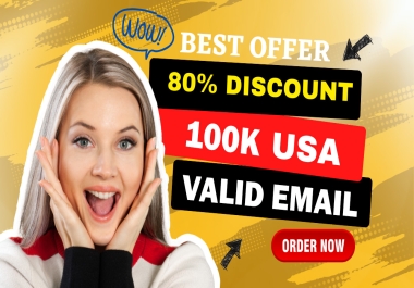 Give You 100k+ USA Verified Email List for Email Marketing