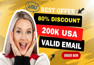 Give You 200k+ USA Verified Email List for Email Marketing