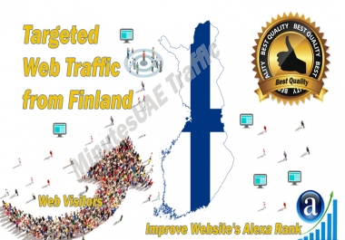 Finnish web visitors real targeted Organic web traffic from Finland