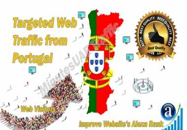 Portuguese web visitors real targeted Organic web traffic from Portugal