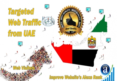 Emirati web visitors real targeted Organic web traffic from UAE,  United Arab Emirates