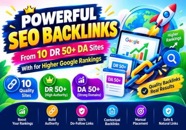10 Powerful SEO Backlinks From DR 60+ DA Sites With for Higher Google Rankings