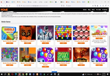 Share the source of the mini game website on the standard SEO browser written in PHP,  beautiful inte