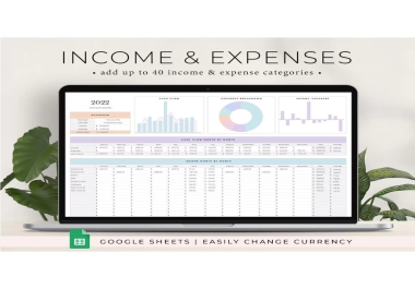 Give Income and Expense Tracker Spreadsheet,  Small Business Expense Tracker