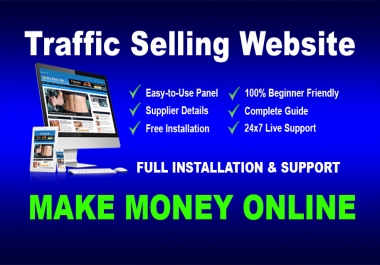 Website Traffic And Seo Service Selling Business Template