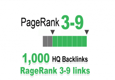 Increase 1000 PR 3-9 HQ Backlinks