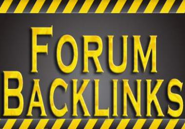 Provide 500 Forum Real Profiles Back-links