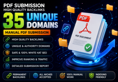 I Will Do 35 High Quality PDF Submission Backlinks for SEO Link Building