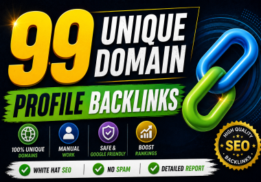 99 Unique Domain Profile Backlinks