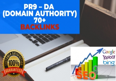 I will manually do 10 PR 9 DA 70+ high domain authority do-follow backlinks