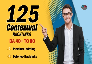 Manually 125 Contextual Backlinks with High DA Dofollow SEO Service