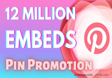 12 Million Pinterest Pin Embeds