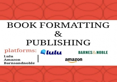 I will do book formatting and layout design for publishing