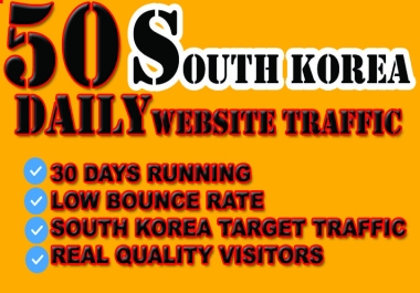 Keyword target South Korea website traffic visitors