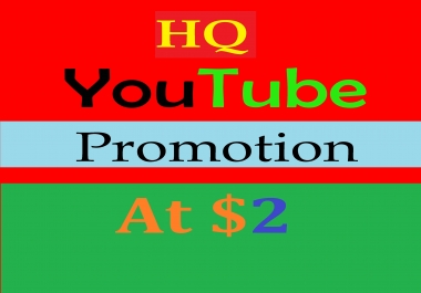 Social Media YouTube Promotion services