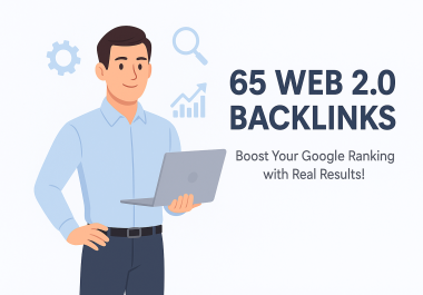 I will create 65 premium Web 2.0 backlinks to boost your website ranking