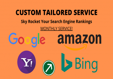 Custom TAILORED Service - SkyRocket Your Search Engine Rankings
