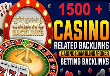 I will Create 1500+ Casino GAMBLING Slots Betting JUDI - TOGEL UFABET Backlink