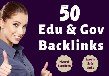 50 manual EDU & GOV SEO backlinks