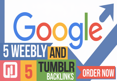5 Weebly and 5 Tumblr Backlinks PA 28+ DONE FOR YOU