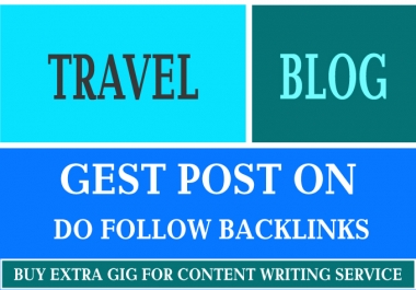 I will guest post on high quality travel blog