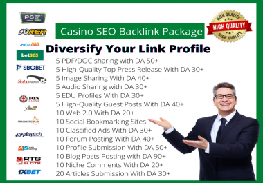 Diversify Your Link Profile with Our Casino SEO Backlink Package