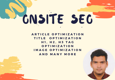 I will do 3 page onsite SEO that will rank higher and drive more traffic