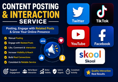 Content Posting & Audience Interaction Service