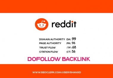 Guest Post with DOFOLLOW Backlinks on REDDIT DA 99, PA 96