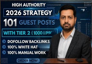 101 Powerful Do-follow Guest With Tier 2 1000 Comments backlinks