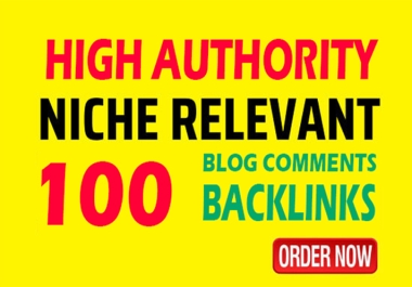 100 High Authority Niche Relevant seo backlinks