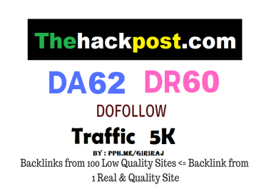 Publish Guest Post On Hacking blog - Thehackpost. com - DA 62
