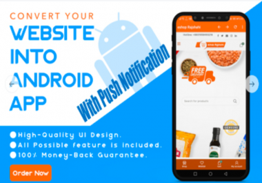 Convert Your Website To Android App With Push Notification