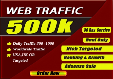 drive 40K usa targeted web traffic via social media