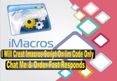 I will creat imacros script for you,  web auto and scraping