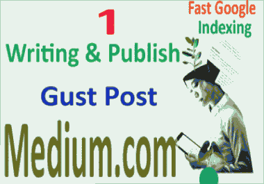 Writing & Publish Gust Post on Medium. com Fat Google Indexing