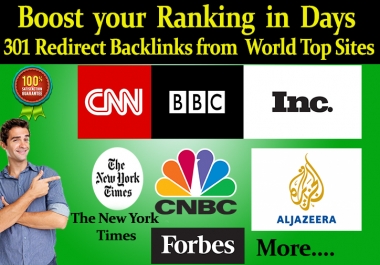 Boost your Ranking with with high Authority Redirect Backlinks from World Top Sites