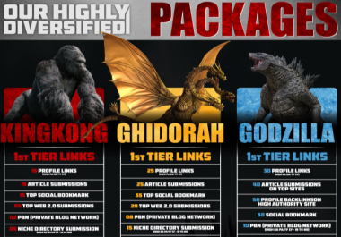 Godzilla Package PBN Guest Posting Beat Big SEO Competitors to the EVOLUTION of GODZILLA