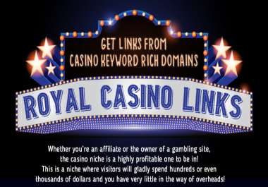ROYAL CASINO - Premium Casino Guest post on KW rich domains Handwritten Articles High TF & DA