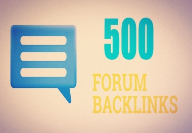 500 Forum profile seo backlinks