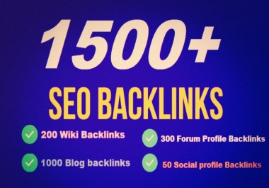 1500 Forum,  Blog,  Wiki,  Social Profile backlinks