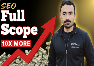 Exclusive Full-Scope SEO Backlinks Link Building Services Get Website Traffic On Google First Page