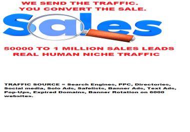 50000 Sales Leads Real Human Traffic