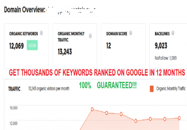Boost ranking on Google in 1 month
