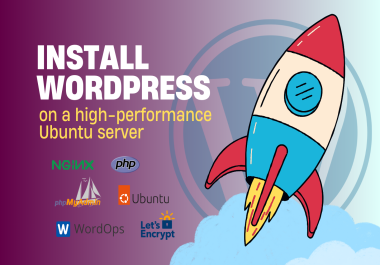 Complete installation of WordPress on a high performance Ubuntu server with NGINX
