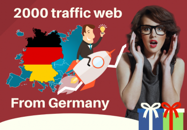 2000 Human traffic to your web from Germany