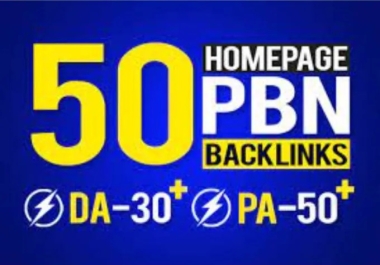 I will do 50 seo backlinks high da pa dofollow homepage permanent links