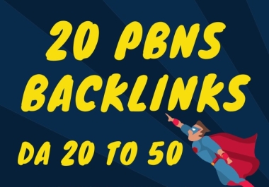 I will create 20 manual homepage dofollow SEO backlinks