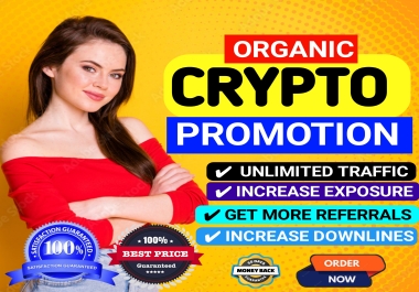 Crypto TOKEN Promotion Best social Media marketing for Cr pto offers promotion To Over 300k